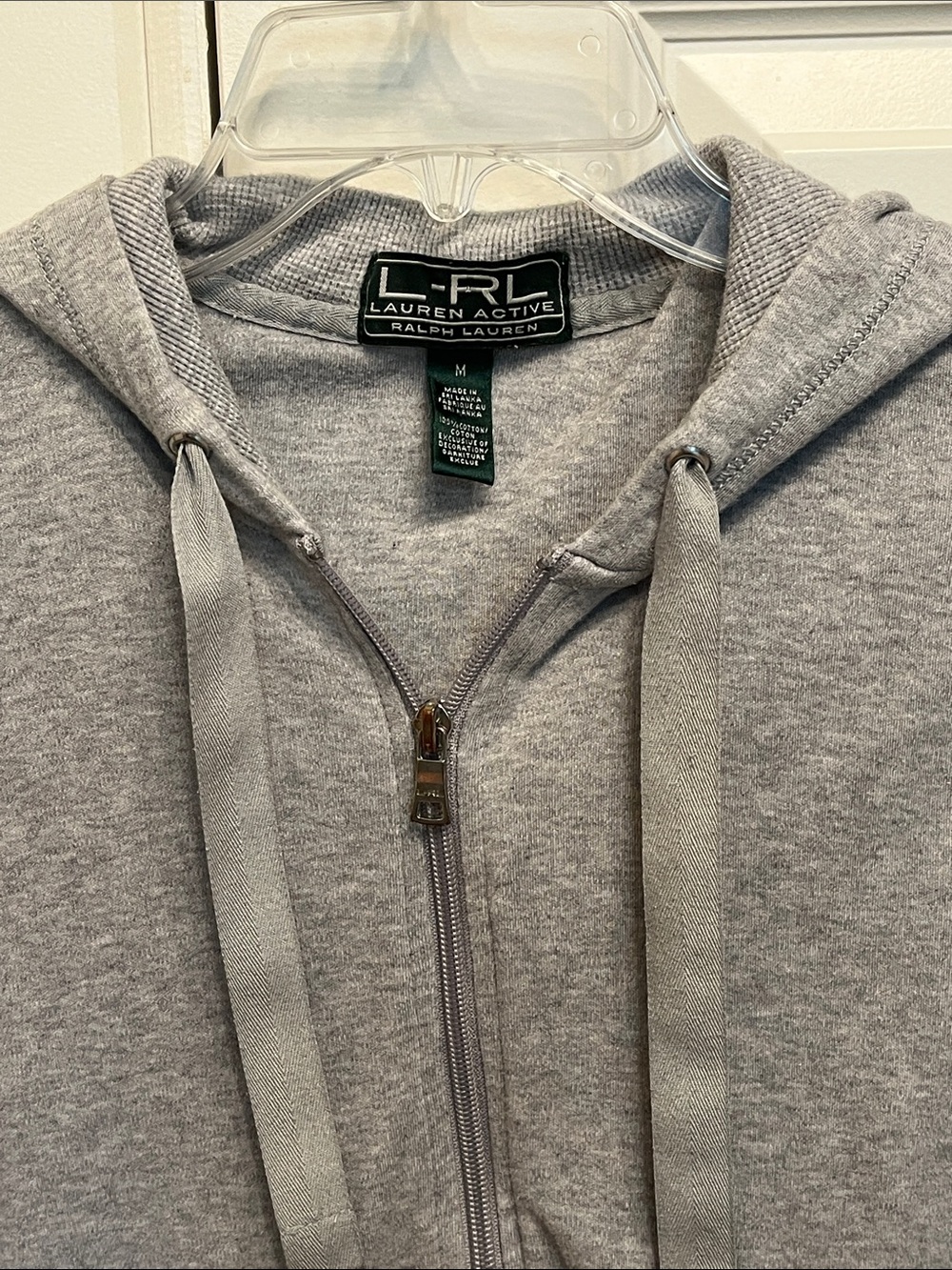 Ralph Lauren Heather Gray Full-Zip Hoodie - Picture 4 of 5